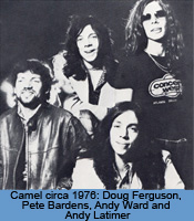 Camel circa 1976: Doug Ferguson, Pete Bardens, Andy Ward, and Andy Latimer