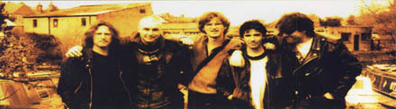 The Flower Kings (l to r: Hans Fröberg, Jonas Reingold, Roine Stolt, Jaime Salazar, and Tomas Bodin (c) Esmeralda Azzaro)