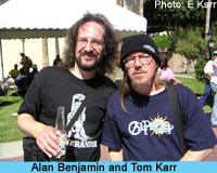 Alan Benjamin and Tom Karr (photo: E Karr)