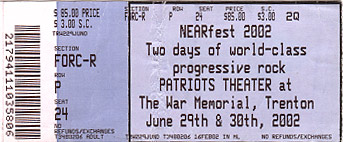 NEARFest 2002 ticket stub