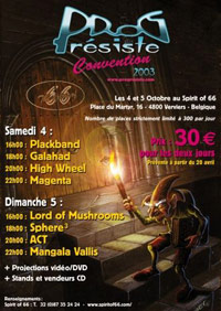 Progresiste Convention 2003 Poster