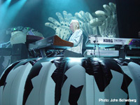 Rick Wakeman on stage in Antwerp, Belgium