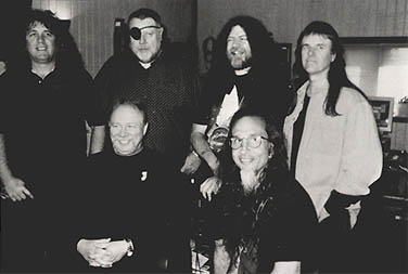 Kansas (l to r: Billy Greer, Kerry Livgren, Richard Williams, Robby Steinhart, Steve Walsh, and
                                    Phil Ehart) (courtesy)