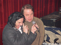 Steve Hogarth and Steve Rothery at the mic